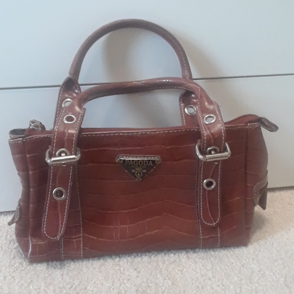 Light Brown Pagoda Midland 1829 Purse